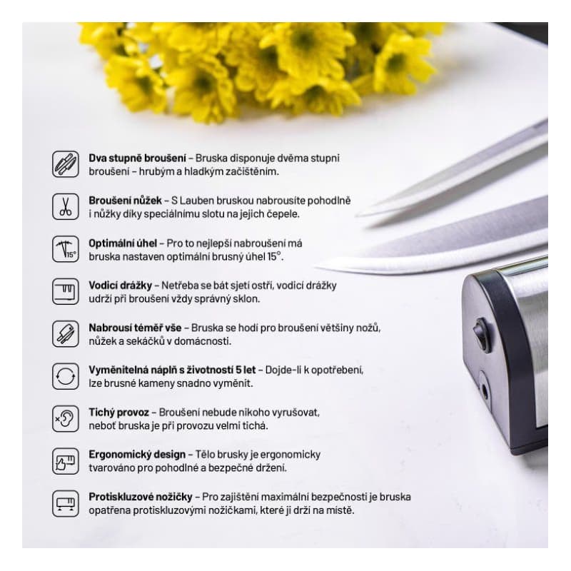 Lauben Knife Sharpener 4700SB - ostrič nožov a nožníc 6