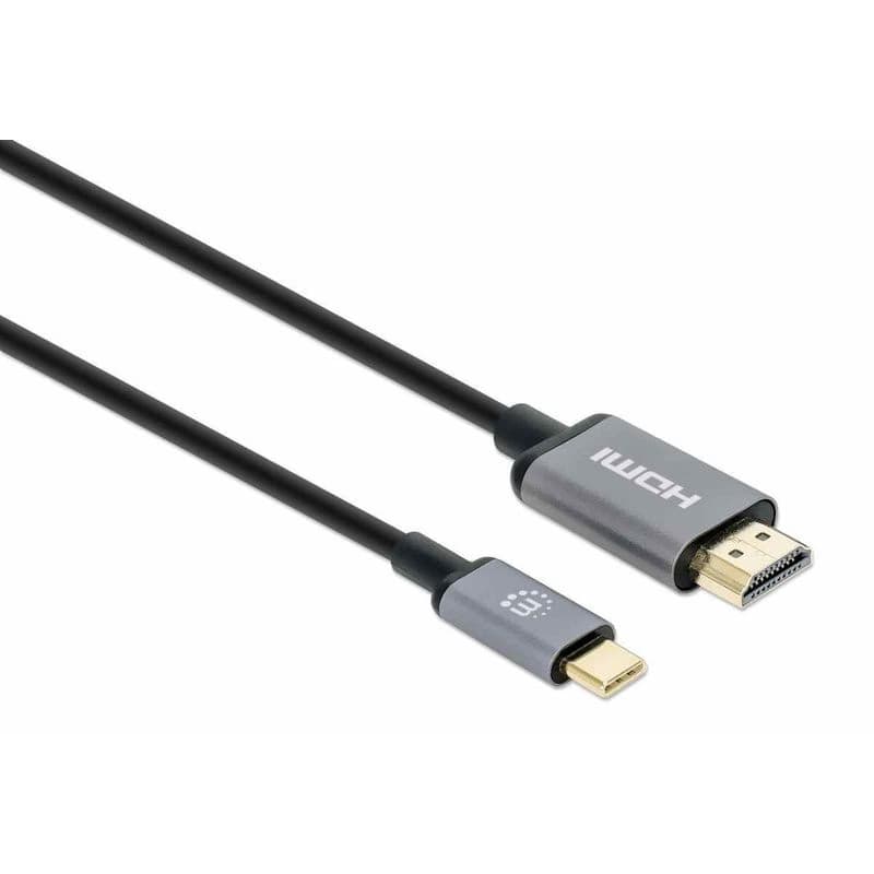 Manhattan kábel USB-C na HDMI, USB-C Male na HDMI Male, 2m, čierna 2