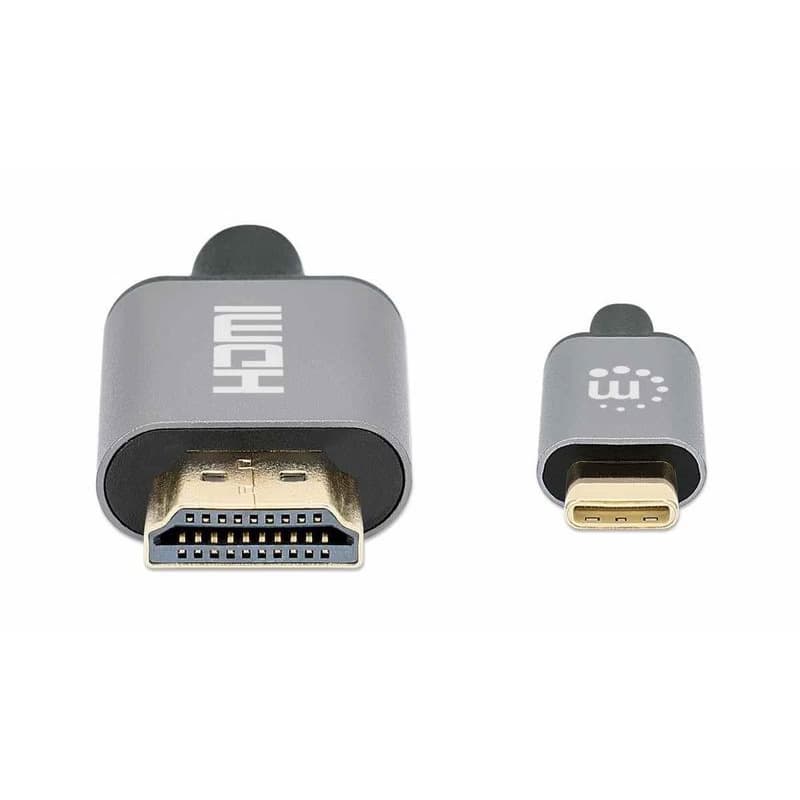Manhattan kábel USB-C na HDMI, USB-C Male na HDMI Male, 2m, čierna 3