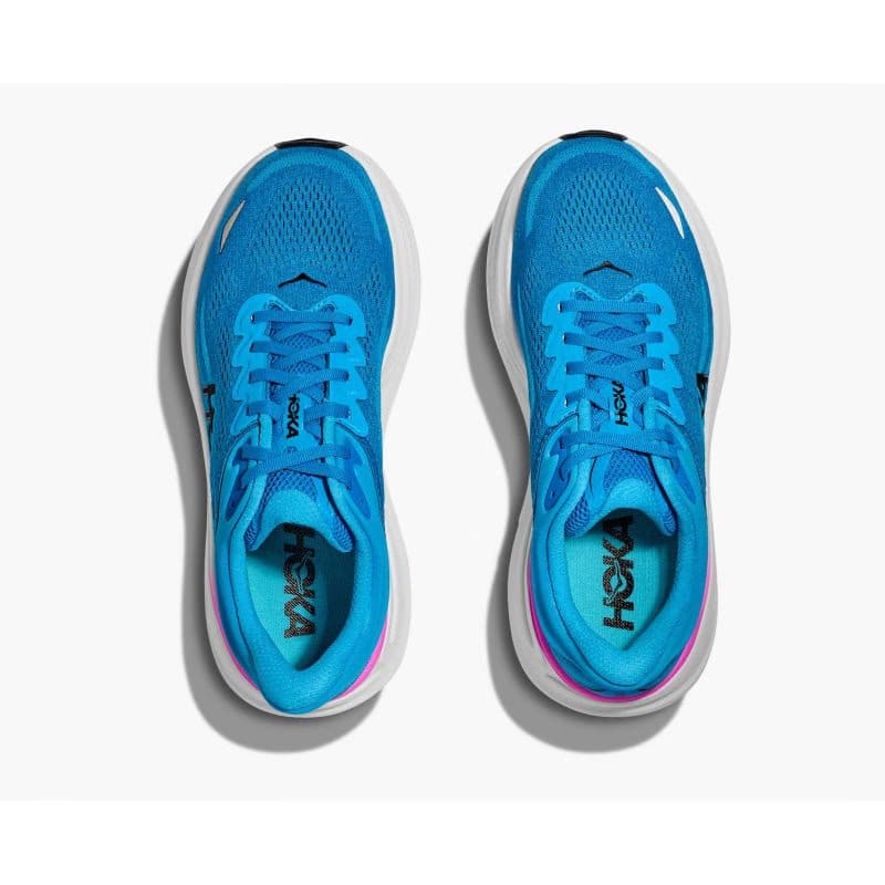 Dámska bežecká obuv HOKA Bondi 9 W skyward blue neon fuchsia 5