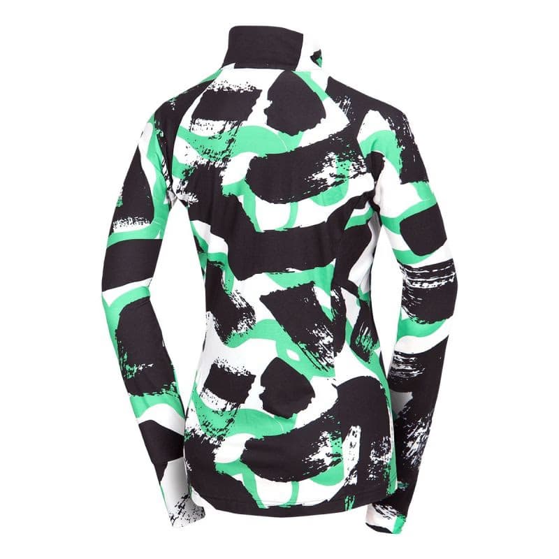 Dámska lyžiarska mikina s 1 2 zipsom NORTHFINDER JAMIYA-417greenprint 6
