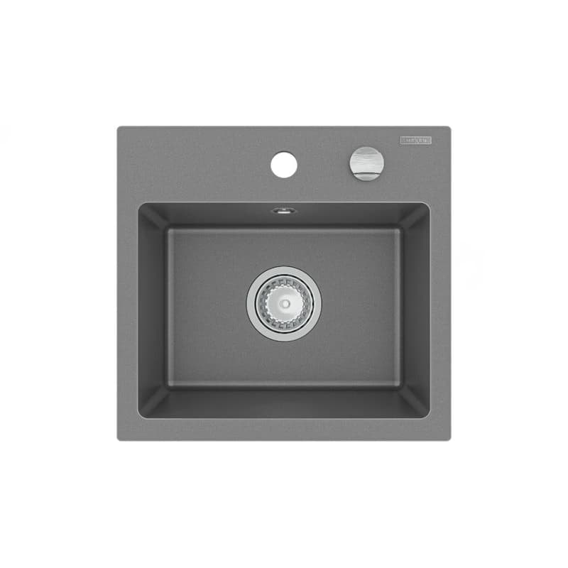 MEXEN MEXEN - Milo granitový, kuchyňský drez 1 435x410 mm, sivá 6505441000-71