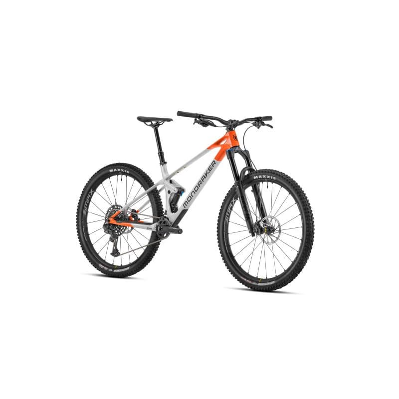Horský bicykel MONDRAKER Raze Carbon R, racing silver orange 2