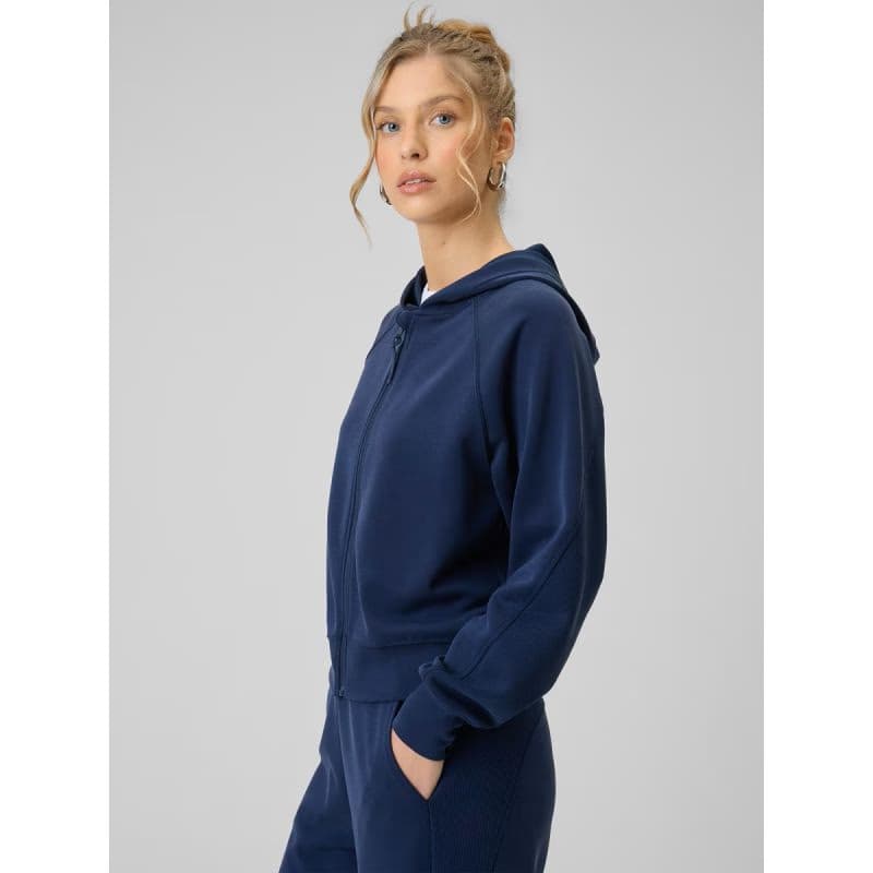 Dámska mikina so zipsom 4F SWEATSHIRT F2178-31S-NAVY 2