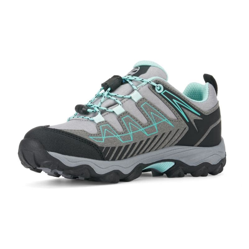 Dievčenská nízka turistická obuv TREZETA Thunder WP Jr grey green 2