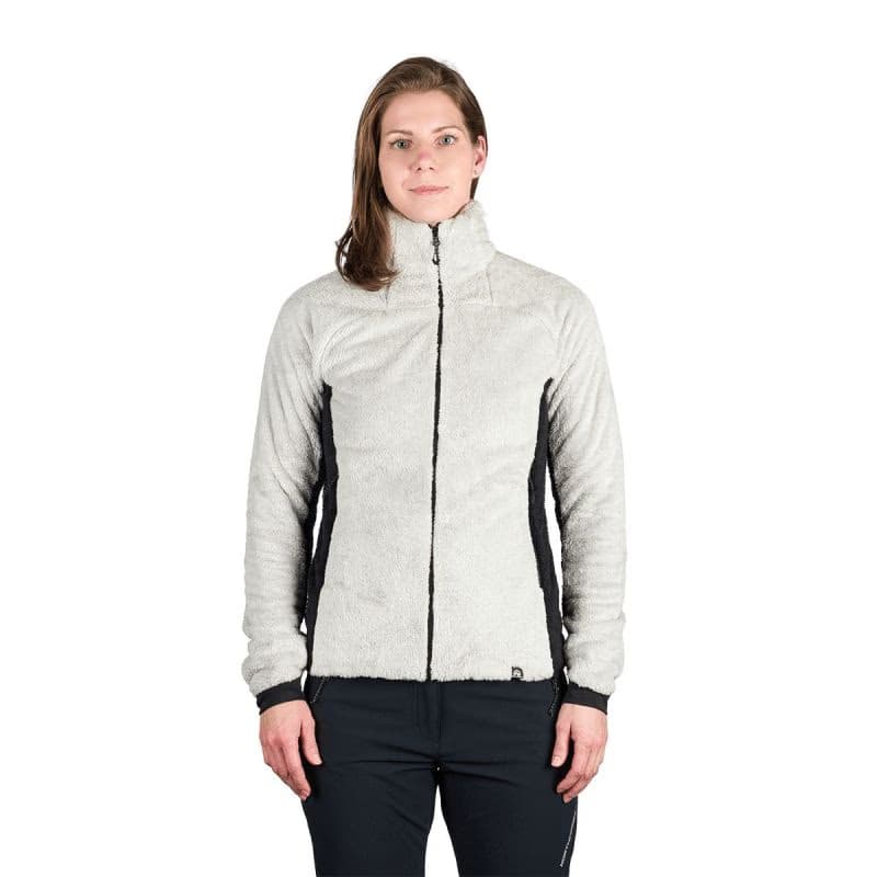 Dámska zateplená turistická mikina so zipsom NORTHFINDER MELISA-807lightgreenblack 2