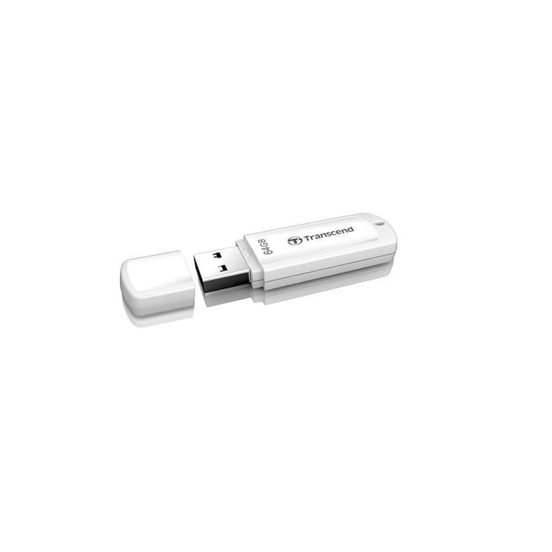 TRANSCEND Flash Disk 64GB JetFlash®370, USB 2.0 (R:16/W:6 MB/s) biela