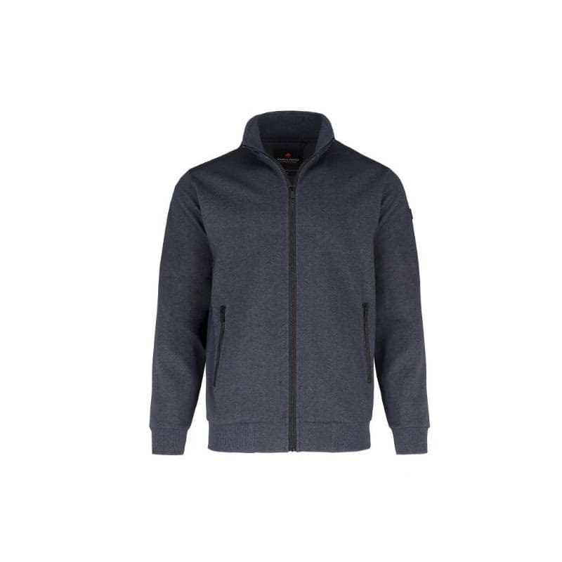 Pánska mikina so zipsom VOLCANO B-SWED-600M-NAVY MEL 4