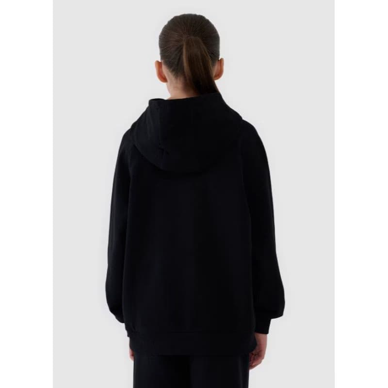 Dievčenská mikina s kapucňou 4F JUNIOR SWEATSHIRT F1478-20S-DEEP BLACK 3