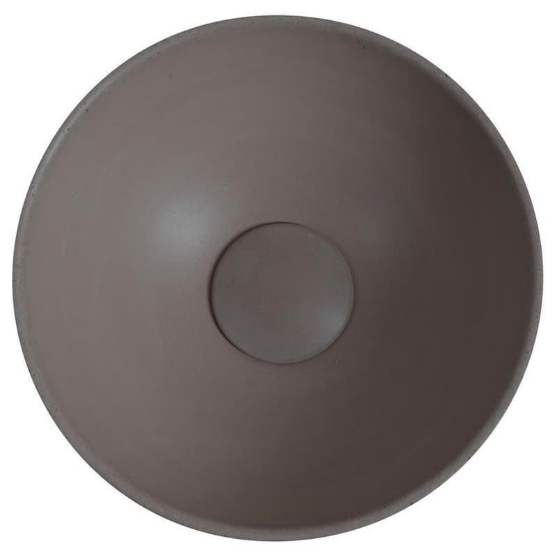 SAPHO - MINOR betónové umývadlo na dosku, priemer 26cm, tmavo hnedá mat MR26015 3