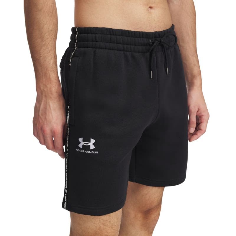 Pánske teplákové kraťasy UNDER ARMOUR UA Icon Fleece Short Taping-BLK 2