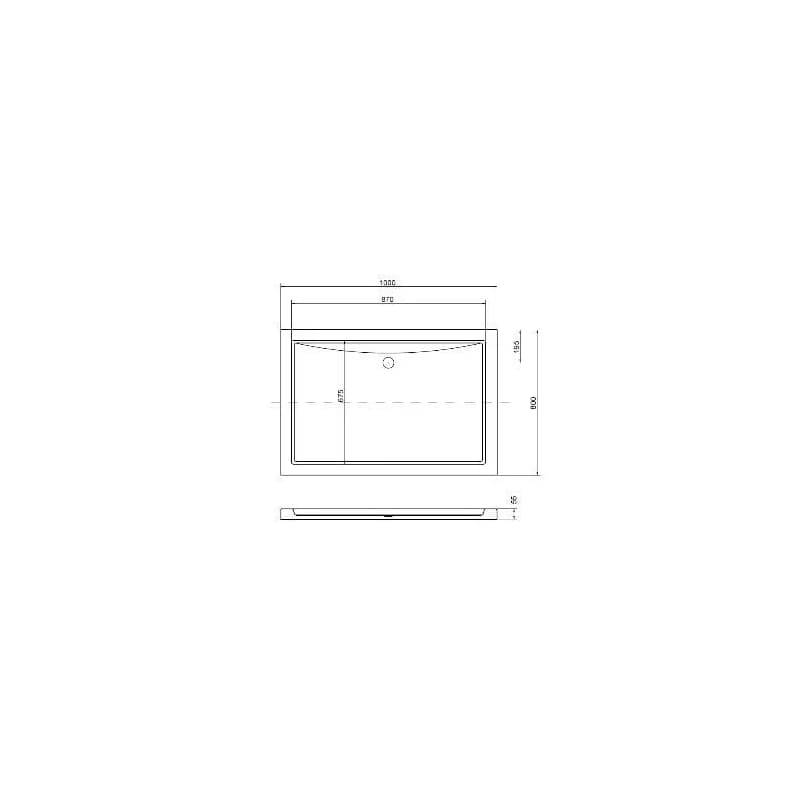 KERRA - Univerzálna nízka vanička 100x80 Oskar 5907548111838 3