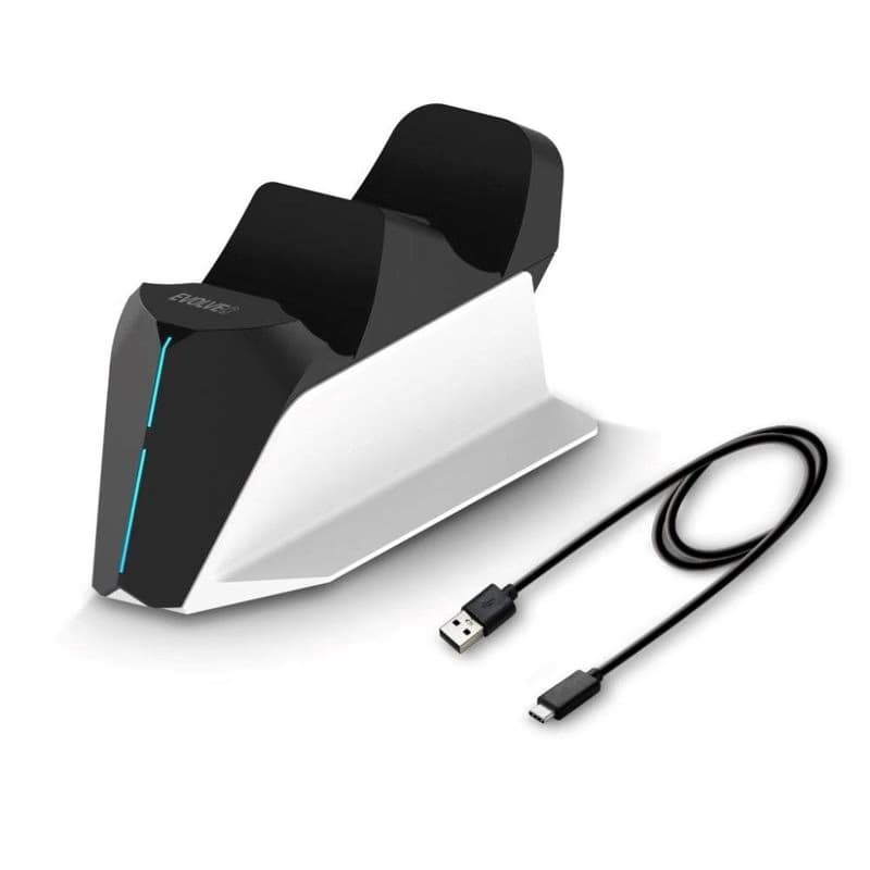 EVOLVEO DockCharge, nabíjacia základňa a stojan pre dva ovládače PS5 4