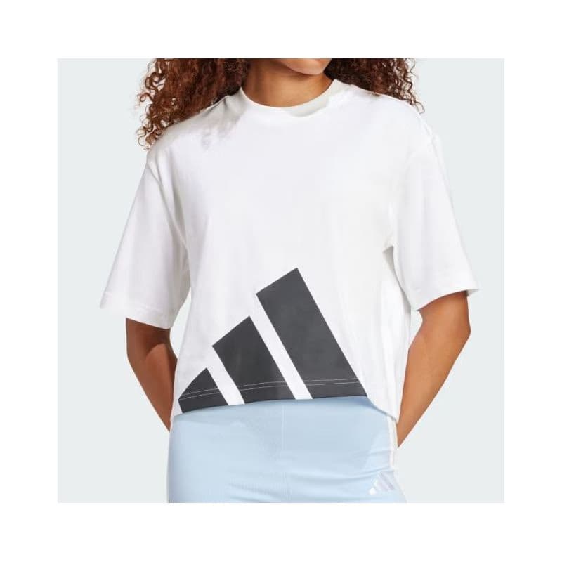 Dámske tričko s krátkym rukávom ADIDAS W BL SJ BF T WHITE BLACK 2
