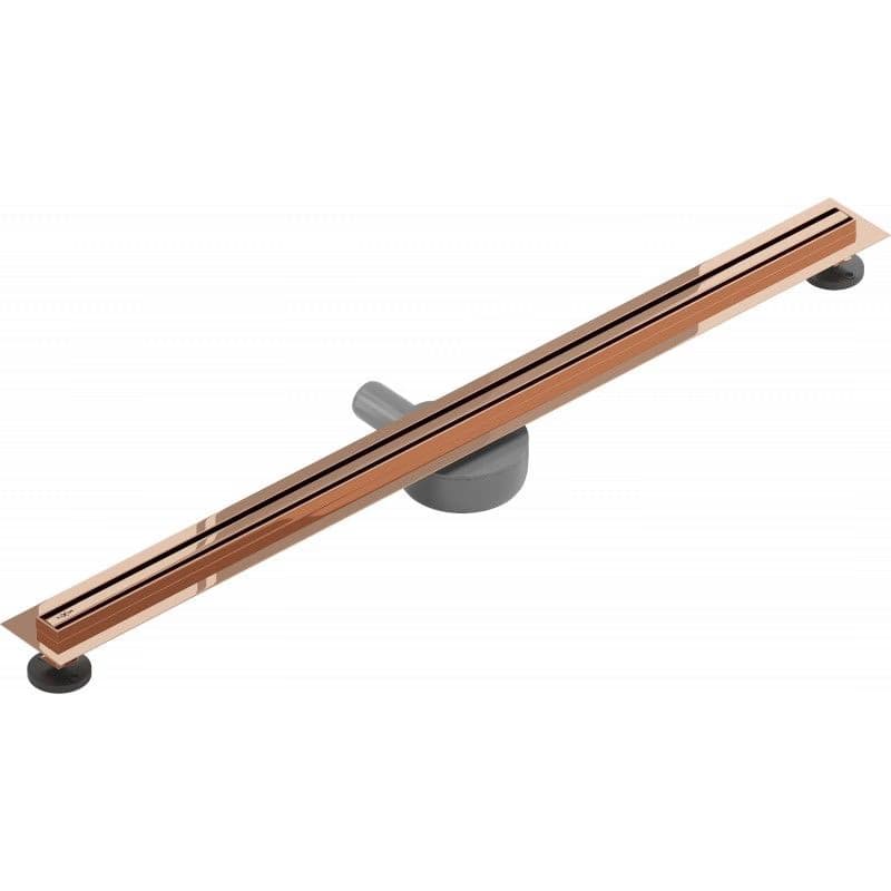 MEXEN - Flat 360 ° Slim odtokový žľab 80 cm ružové zlato 1641080 3