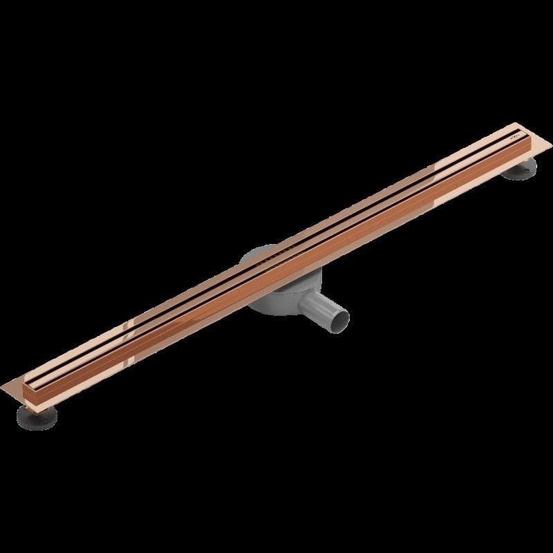 MEXEN - Flat 360 ° Slim odtokový žľab 80 cm ružové zlato 1641080 5