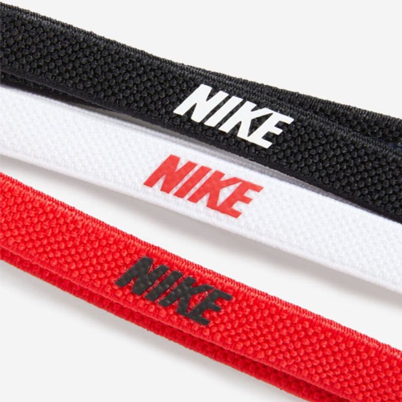 Čelenka NIKE ELASTIC HAIRBANDS 3PK BK WH UR 3