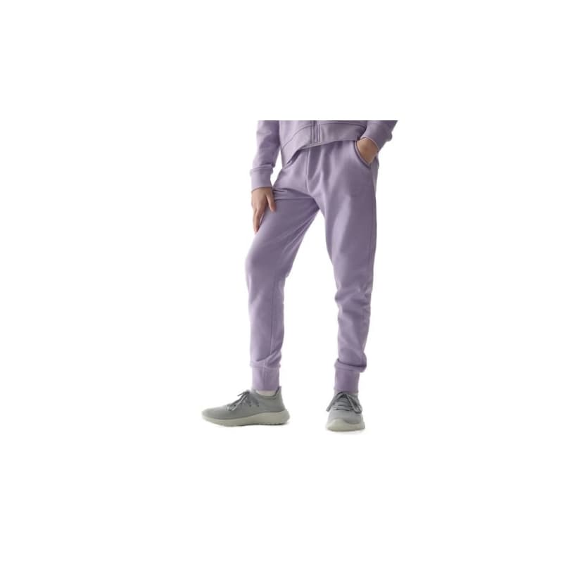 Dievčenské tepláky 4F JUNIOR TROUSERS-4FJWSS24TTROF587-52S-LIGHT VIOLET