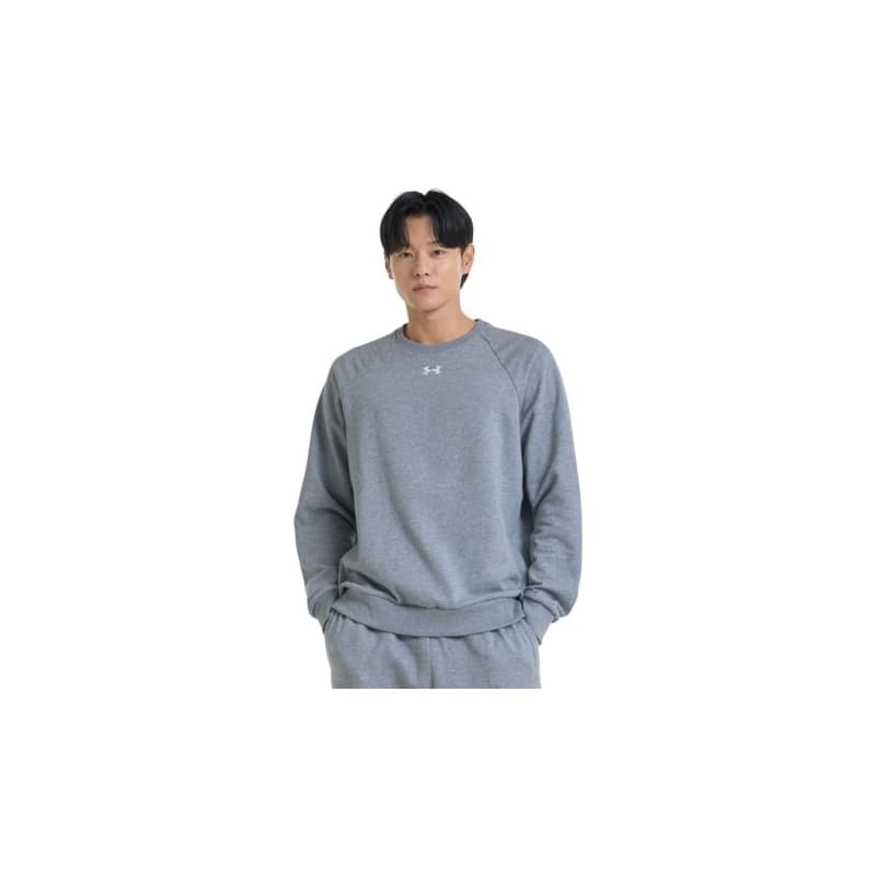 Pánska zateplená mikina UNDER ARMOUR UA Rival Fleece Crew-GRY I