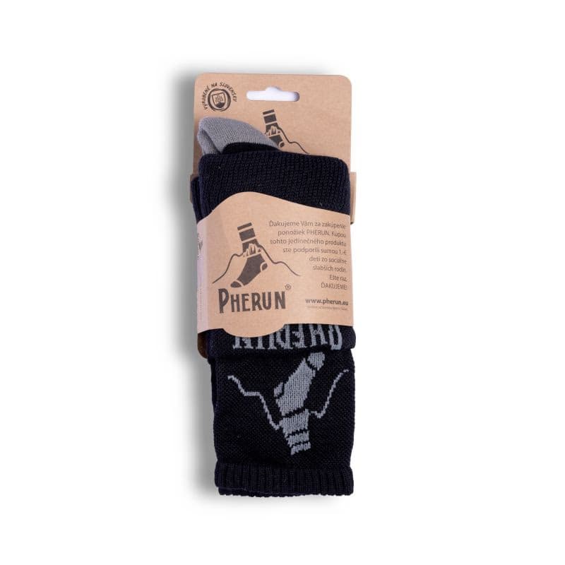 Turistické ponožky PHERUN Merino Pherun Black 43-46 2