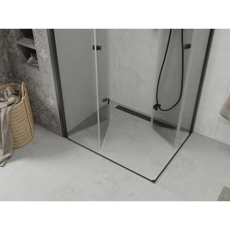 MEXEN/S - LIMA sprchovací kút 100x90, transparent, čierna 856-100-090-70-00-02 6
