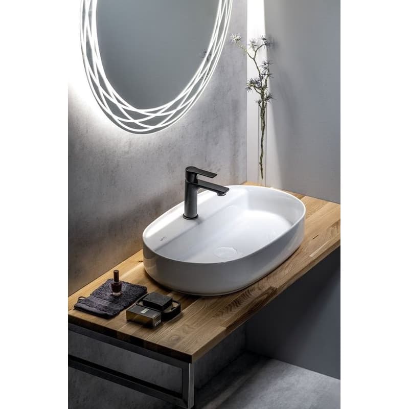 ISVEA - INFINITY OVAL keramické umývadlo na dosku, 60x40cm, biela 10NF65060 4