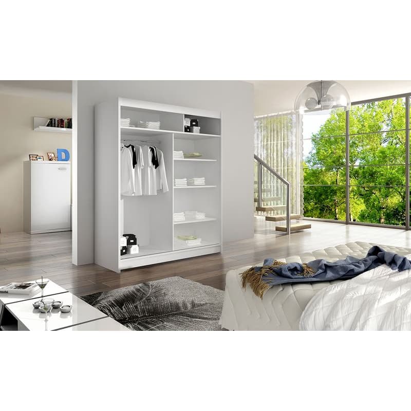 ArtAdrk Šatníková skriňa TRAVES | 180 cm Skriňa: Čokoládová 3