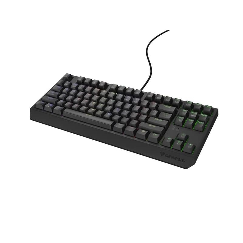 Genesis herná klávesnica THOR 230/TKL/RGB/Outemu Red/Drôtová USB/US layout/Čierna 2