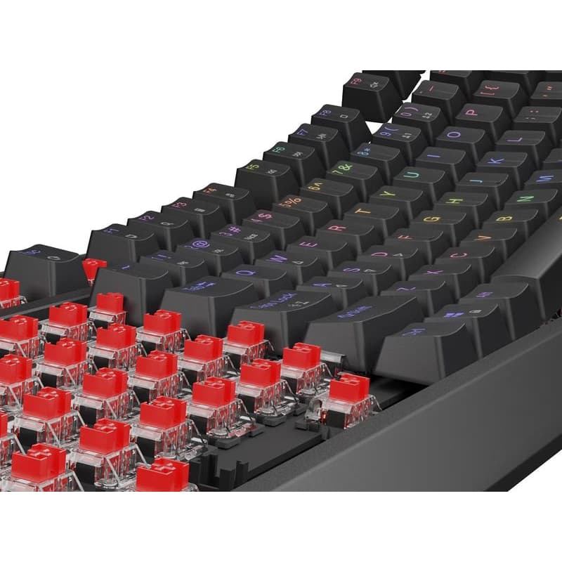 Genesis herná klávesnica THOR 230/TKL/RGB/Outemu Red/Drôtová USB/US layout/Čierna 4
