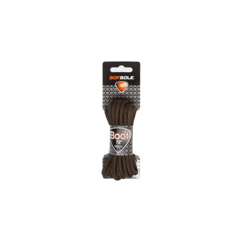 Šnúrky do topánok SOFSOLE LACES OUTDOOR 801980 DARK BROWN WAXED 183 CM