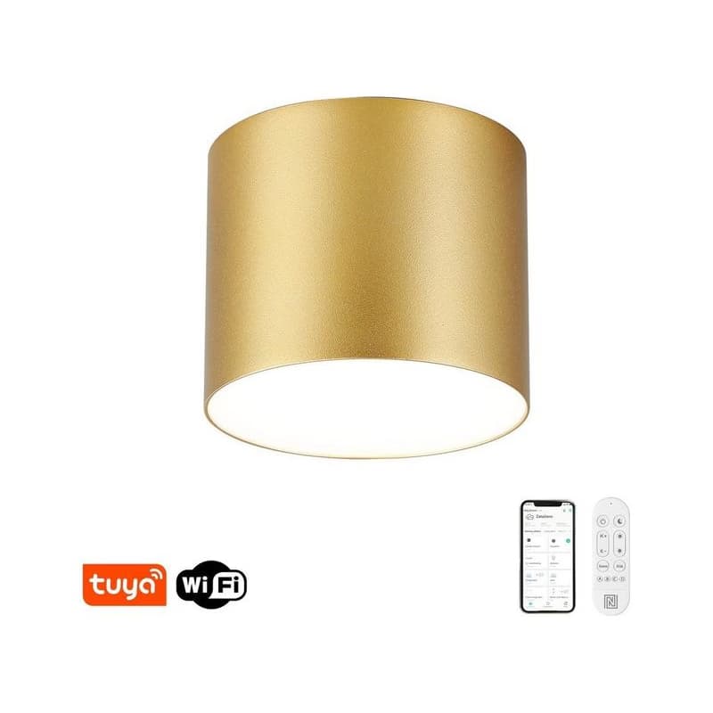 NEO 07318L - LED stmievateľné stropné svietidlo RONDATE 32W/230V 16,5 cm Wi-Fi Tuya zlatá 07318L