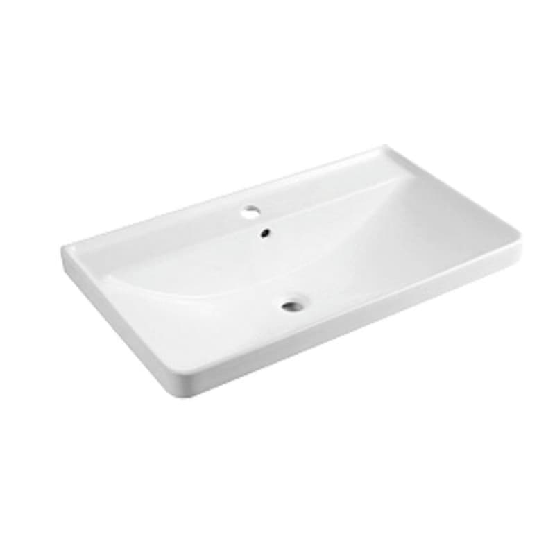 Mereo Siena, kúpeľňová skrinka s keramickým umývadlom 81 cm, antracit mat CN431 6