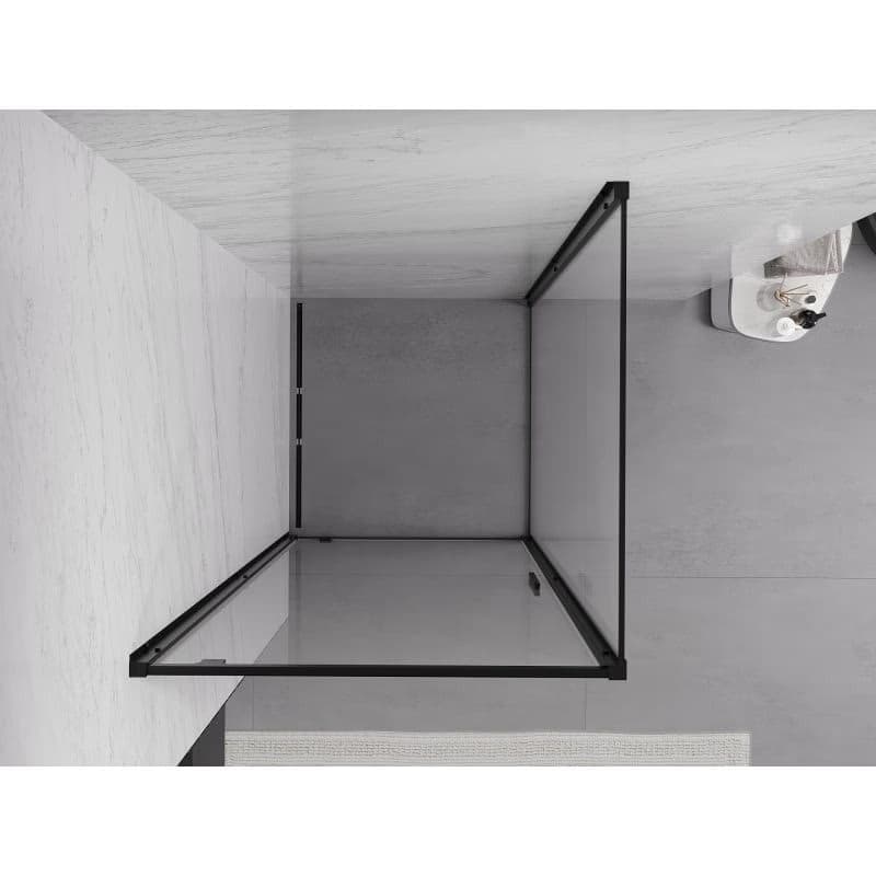 MEXEN/S - Exo sprchovací kút dvere krídlové 70 x 70, transparent, čierna 8181-070-070-70-00 5