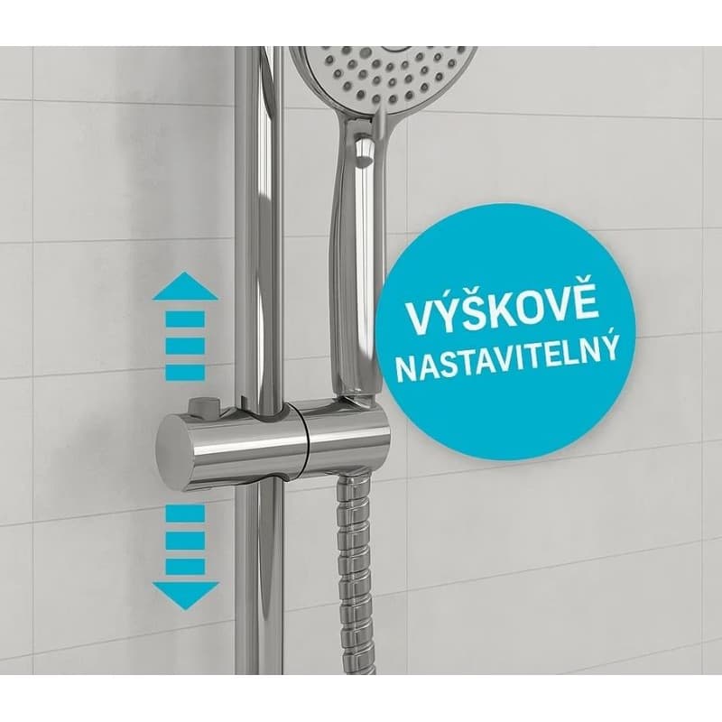 Eisl Eisl - Sprchový set vrátane batérie s rozstupom 100 mm-letný dážď DX1005CS A105500 / 100 5