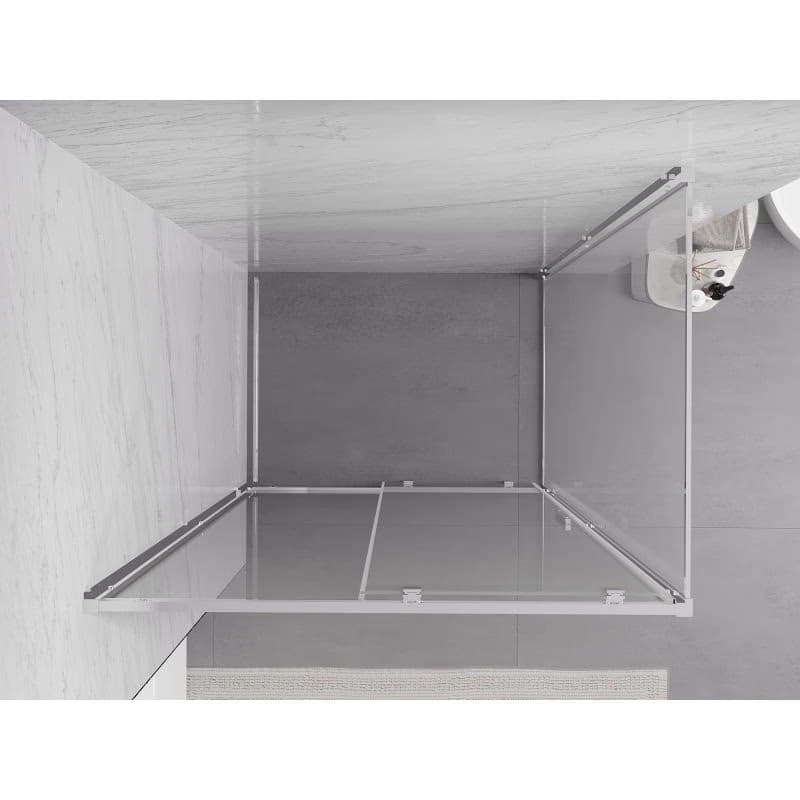 MEXEN/S - Exo sprchovací kút, posuvné dvere 155 x 75, transparent, chróm 8151-155-075-01-00 5