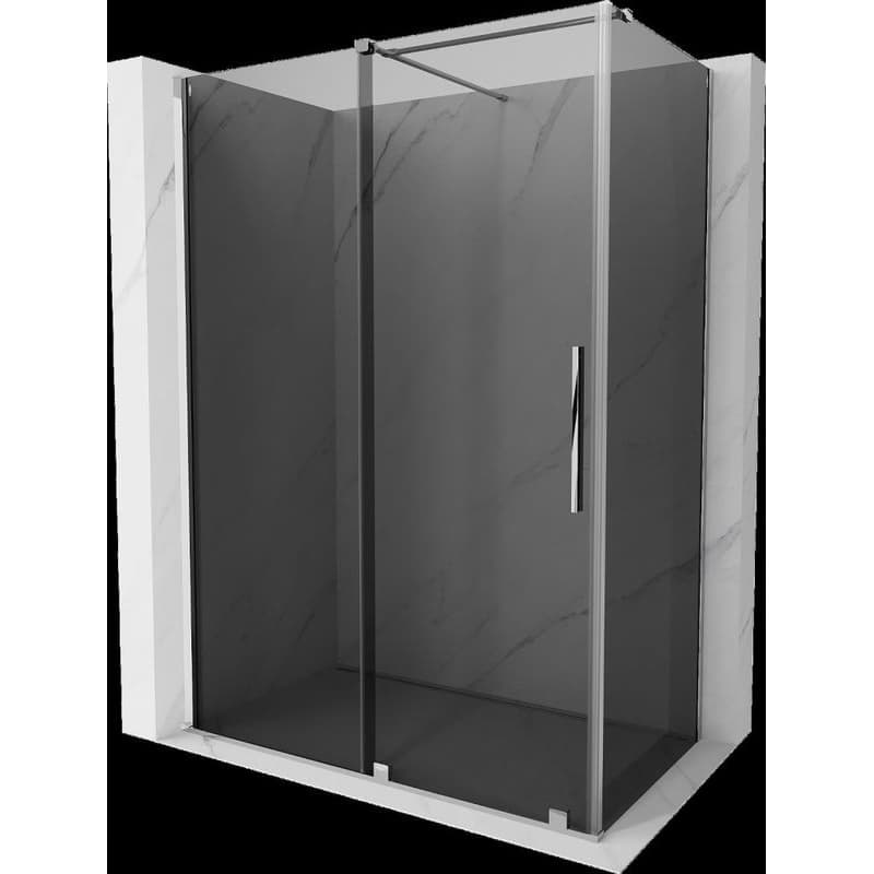 MEXEN/S - Velár sprchovací kút, posuvné dvere 150 x 80, grafit, chróm 871-150-080-41-01