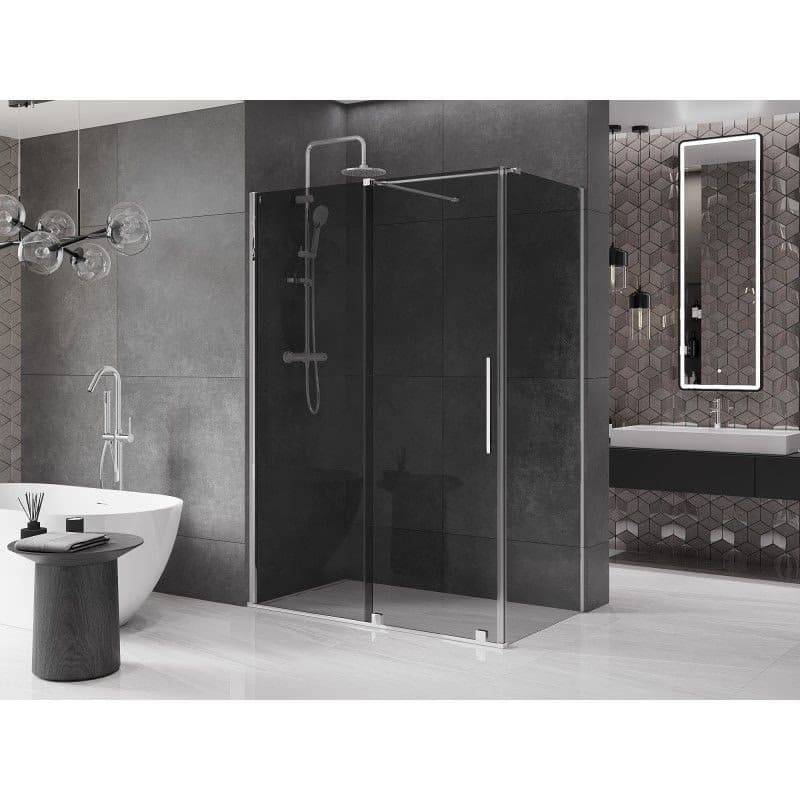 MEXEN/S - Velár sprchovací kút, posuvné dvere 150 x 80, grafit, chróm 871-150-080-41-01 2