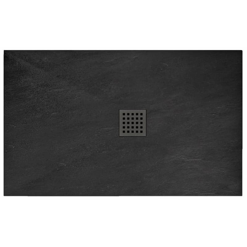 REA - Sprchová vanička Black Rock 80x120 čierna REA-K4579