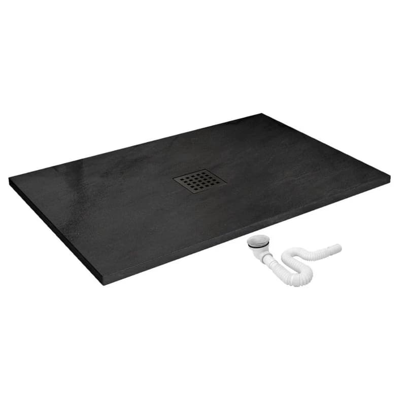 REA - Sprchová vanička Black Rock 80x120 čierna REA-K4579 2