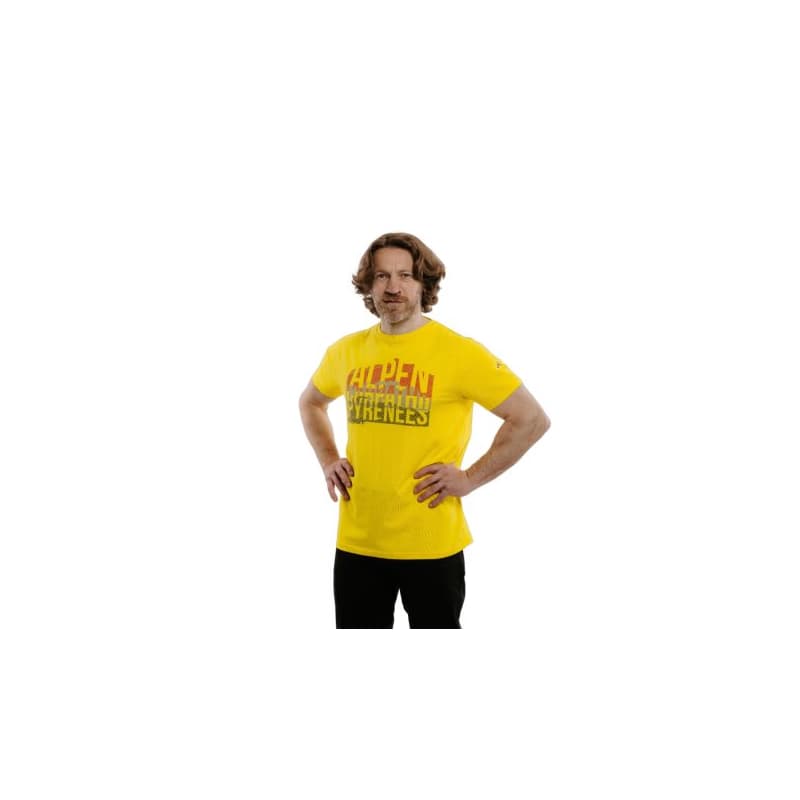 Pánske turistické tričko s krátkym rukávom EVERETT Tee ALKAPY yellow