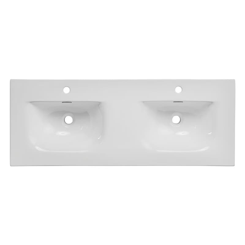 ArtCom Keramické umývadlo SKY 120D-8099 | biely lesk 120 cm 2