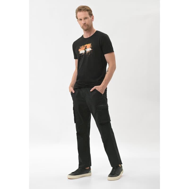Pánske tričko s krátkym rukávom VOLCANO FESTIVAL-700-BLACK 3
