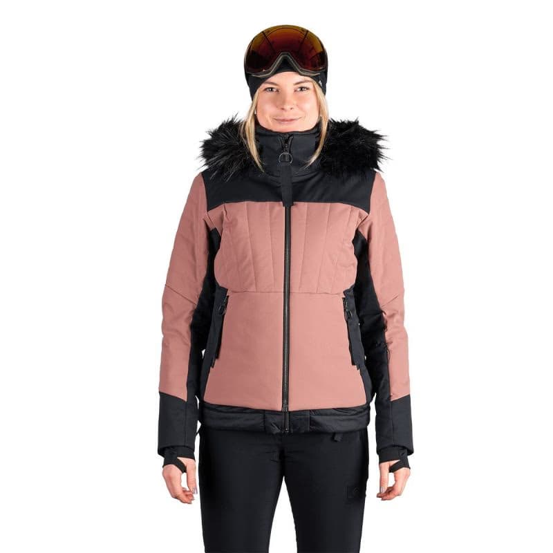 Dámska lyžiarska bunda NORTHFINDER TAYLER-521roseblack 2