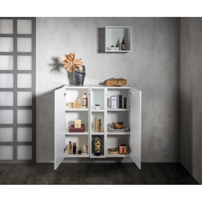 SAPHO - ESPACE skrinka 35x94x32cm, 1x dvierka, ľavá/pravá, biela lesk ESC530-3030 3