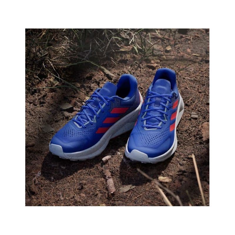 Pánska bežecká trailová obuv ADIDAS Terrex Soulstride Flow M dash grey pure ruby semi lucid blue 3