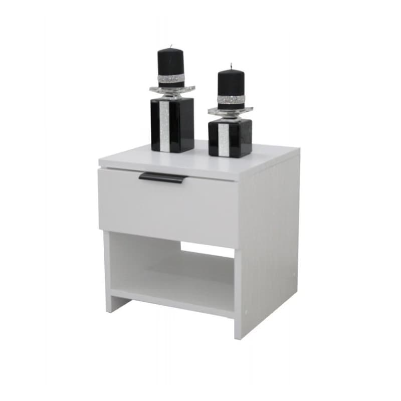 Elvisia Nočný stolík 3D | biela 3