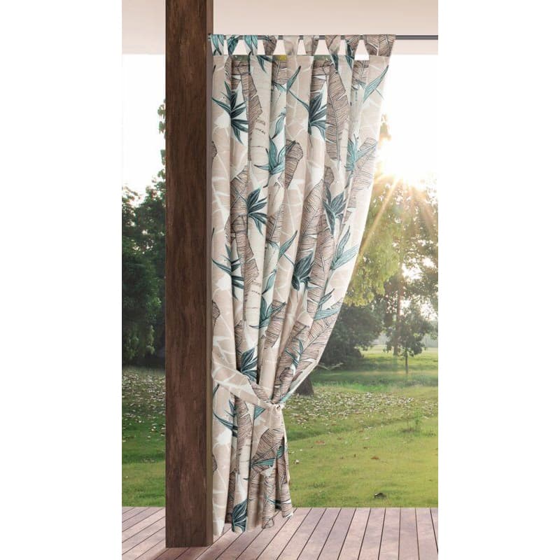 ArtFir Záves na terasu GARDEN 8 PU | béžová/zelená 155 x 260 cm 2