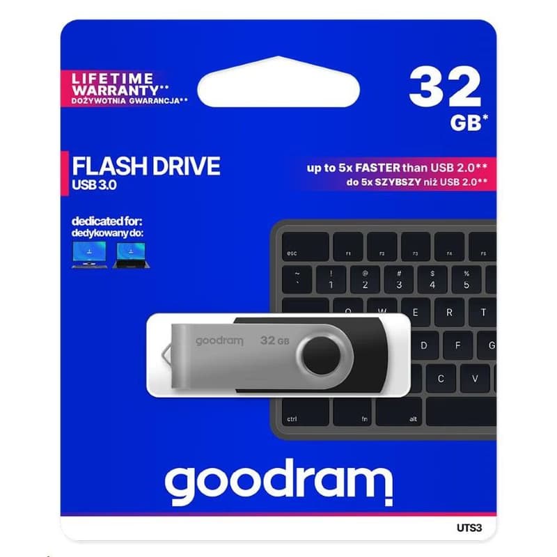 GOODRAM Flash Disk 32GB UTS3, USB 3.0, čierna 5