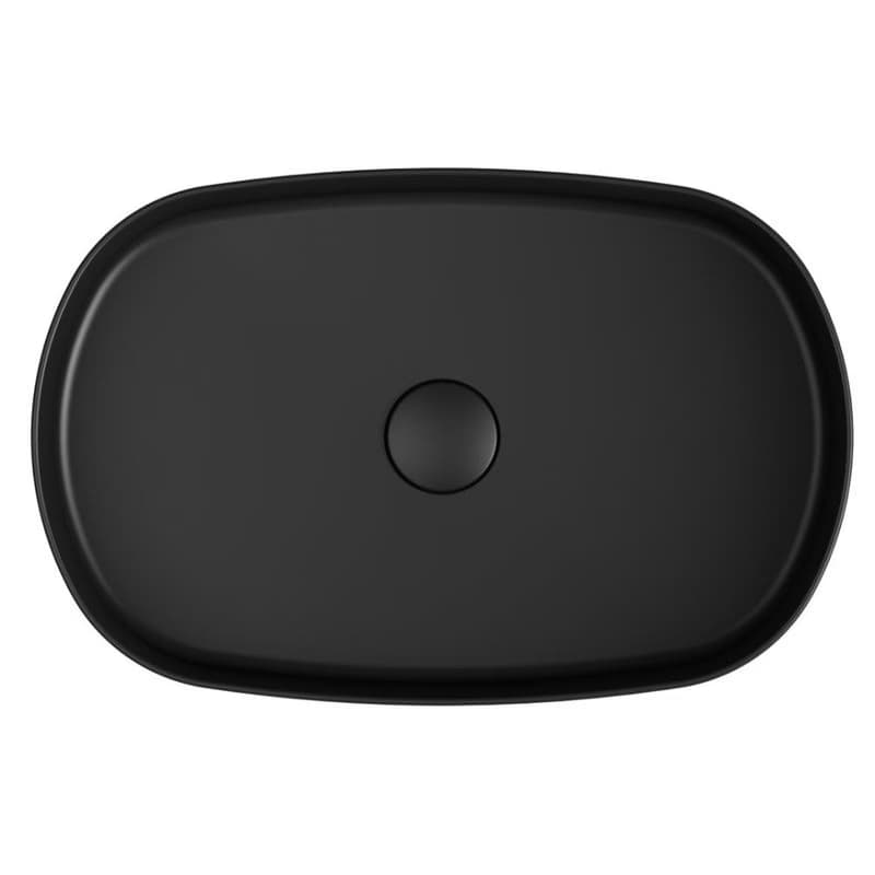 ISVEA - INFINITY OVAL keramické umývadlo na dosku, 55x36cm, matna čierna 10NF65055-2N 2