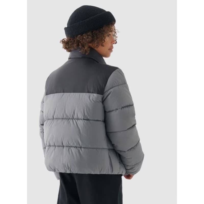 Chlapčenská bunda 4F JUNIOR DOWN JACKET-JWAW24TDJAM461-25S-GREY 5